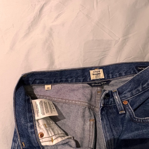 Citizens of Humanity Blue Dree Crop High Rise Slim Straight Jeans - Picture 4 of 4